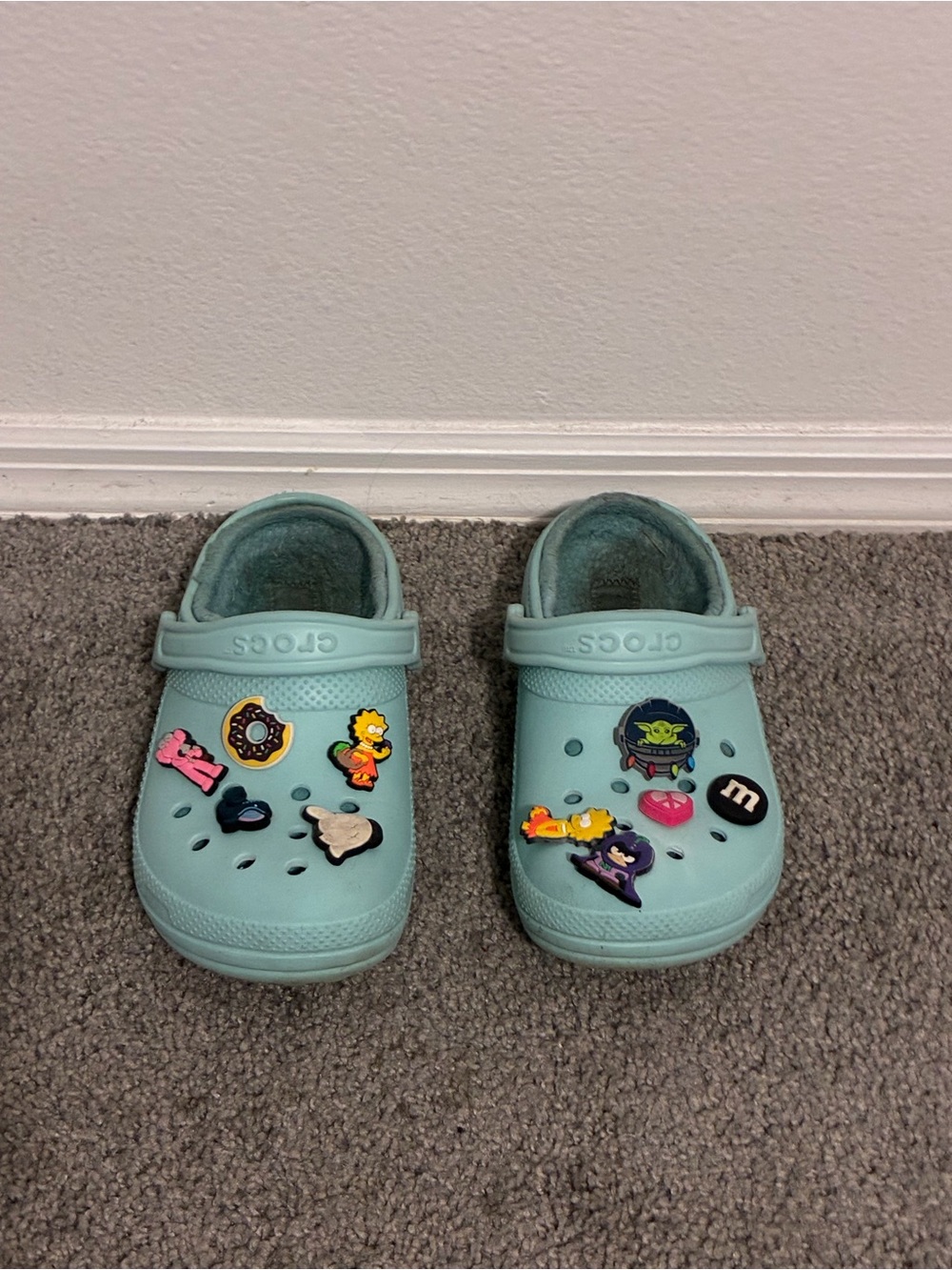 CROCS Kids Light Teal Classic Clog with Jibbitz